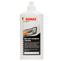 Sonax Цветной полироль с воском (белый) Nano Pro Polish & Wax Color 500мл 296000