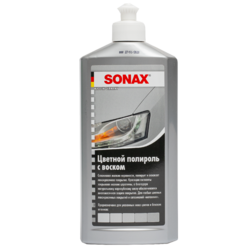 Sonax Цветной полироль с воском (серебристый/серый) Nano Pro Polish & Wax Color  500мл 296300