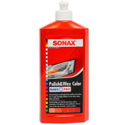 Sonax Цветной полироль с воском (красный) Nano Pro Polish & Wax Color 500мл 296400