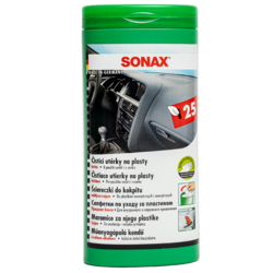 Sonax Салфетки для очистки пластика в тубе Plastic Сare Wipes 412100