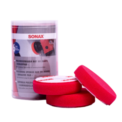 Sonax Твёрдый полировочный круг (красный) (6 шт) Polishing Sponge Red 80мм 493700