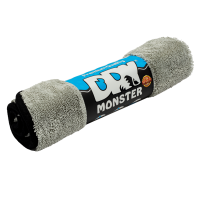 Dry Monster Серая микрофибра для сушки с оверлоком 560gsm 50x60см TDT5060G