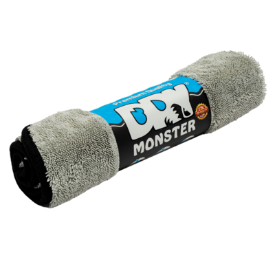 Dry Monster Серая микрофибра для сушки с оверлоком 560gsm 50x60см TDT5060G