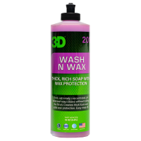 3D Рh-сбалансированный шампунь с воском 2 в 1 для кузова 0.48л Wash N Wax 201OZ16