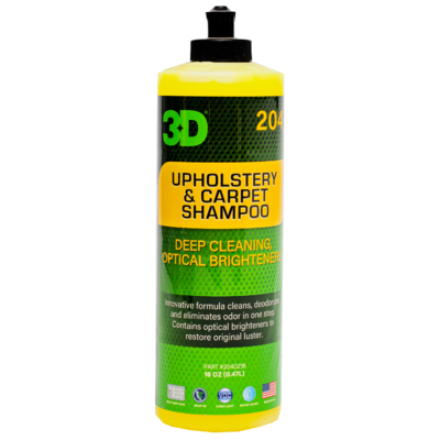 3D Шампунь для ковров, сидений, велюра и обивки Upholstery and Carpet Shampoo 0,48л 204OZ16