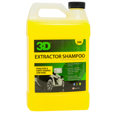 3D Шампунь для обивки и ковров (низкопенный) Extractor Shampoo 3,785л 208G01