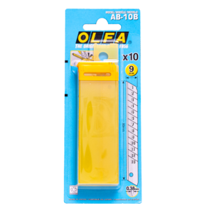 Лезвие OLFA сегментированное, 9х80х0,38мм, 10шт OL-AB-10B