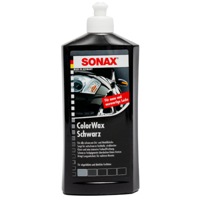 Sonax Цветной воск «Чёрный блеск» (чёрный) ColorWax Schwarz 500мл 298200