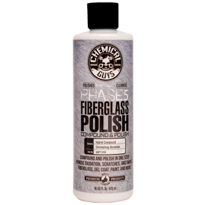 Chemical guys Фаза 5 для авто, фургонов, стеклоткани и лодок Fiberglass Polish GAP_114_16 473мл