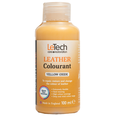 LeTech Краска для кожи (Leather Colourant) Yellow Oxide Expert Line 100мл