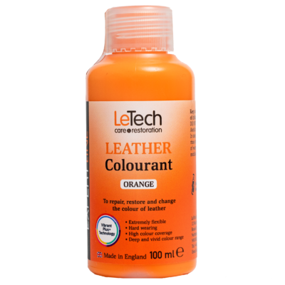 LeTech Краска для кожи (Leather Colourant) Orange Expert Line 100мл