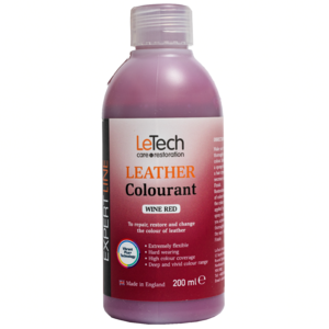 LeTech Краска для кожи (Leather Colourant) Wine Red Expert Line 200мл