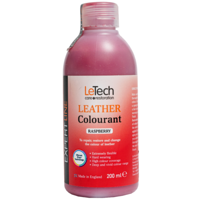 LeTech Краска для кожи (Leather Colourant) Raspberry Expert Line 200мл