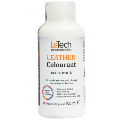 LeTech Краска для кожи (Leather Colourant) White Ultra Expert Line 100мл