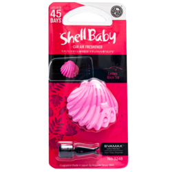 Kogado Ароматизатор полимерный Shell Baby на кондиционер Lychee Blacktea 3248