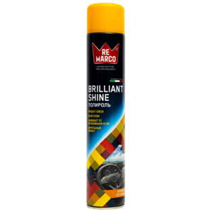 REMARCO Полироль для пластика, Бриллиантовый блеск 750мл. Brilliant Shine ПЕРСИК