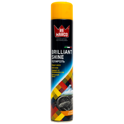 REMARCO Полироль для пластика, Бриллиантовый блеск 750мл. Brilliant Shine ПЕРСИК
