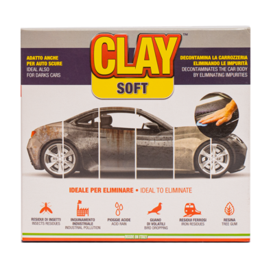 MA-FRA Глина blue МЯГКАЯ для подготовки поверхности автомобиля к полировке CLAY SOFT 200гр H0174