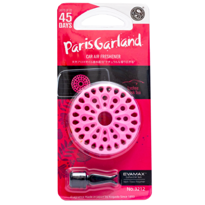 Kogado Ароматизатор полимерный Paris garland на кондиционер Lychee Blacktea 3212