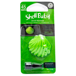 Kogado Ароматизатор полимерный Shell Baby на кондиционер Summer Lime&Lemongrass 3246