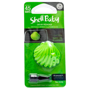 Kogado Ароматизатор полимерный Shell Baby на кондиционер Summer Lime&Lemongrass 3246