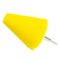 A302 100 мм - Конусный твердый полировальник (желтый) - Polishing Cone YELLOW CONE-Y