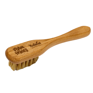 Foam Heroes Щетка для очистки кожи Natural Boar's Hair Brush, 15.8x3.3см FHA017