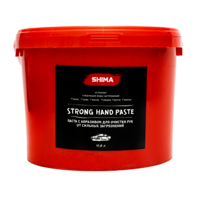 Shima Detailer Паста с абразивом для очистки рук от сильных загрязнений Strong Hand Paste 11л