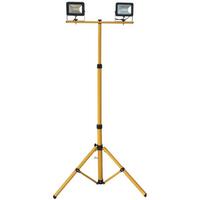 Два светодиодных прожектора на стойке FL-LED Light-PAD STAND 2x20W 4200К 3400Lm 220В IP65 Grey