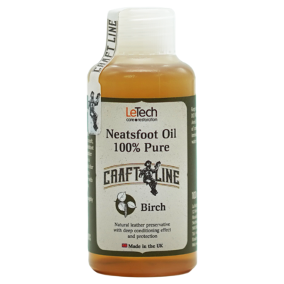 LeTech Костное масло натуральное (с запахом дёгтя) Neatsfoot Oil Natural 100% Pure 100мл