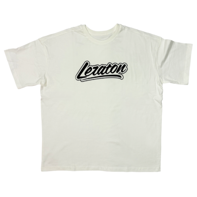 LERATON WEAR Футболка оверсайз «Leraton» (Big Logo) молочная, размер XL