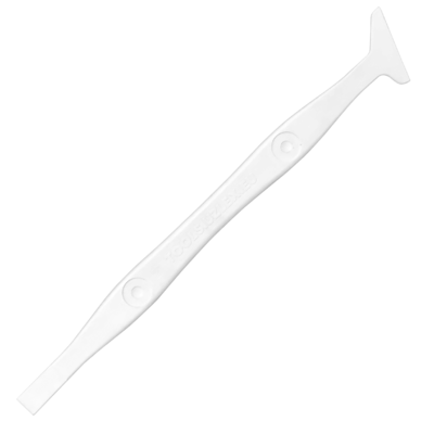 Uzlex Двухсторонняя мини-ракель палочка, жёсткая, белая 21911014