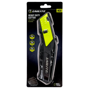 UNILITE KC2 - Нож с трапециевидным лезвием +4 доп. лезвия SK5 black