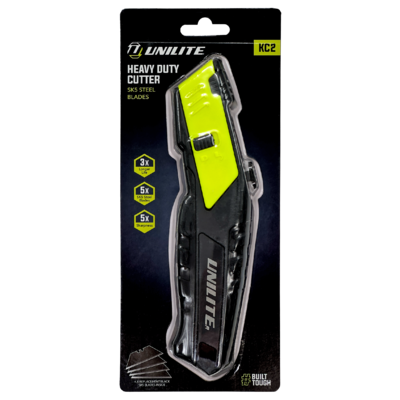 UNILITE KC2 - Нож с трапециевидным лезвием +4 доп. лезвия SK5 black