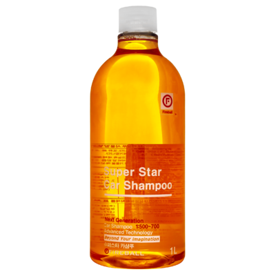 FIREBALL Шампунь для ручной мойки медово-банановый (жёлтый) Super Star Shampoo 1:500 PH7 1л FB-SSYE-1000