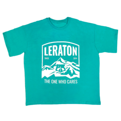 LERATON WEAR Футболка оверсайз Premium «Mountains» изумруд,  размер M