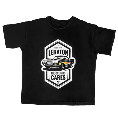 LERATON WEAR Футболка оверсайз Elastane «Ranchero the one who cares coloured limited» черная, размер L