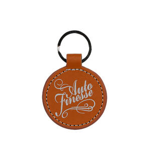 Auto Finesse Брелок для ключей, светло-коричневый Round Leather Keyring Light Brown