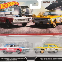 Машинка Hot Wheels Premium 63 Plymouth Belvedere 426 Wedge + 65 Dodge Coronet