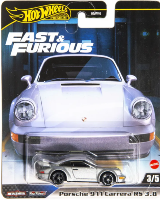 Машинка Hot Wheels Premium Porsche 911 Carrera RS 3.8