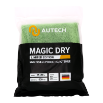 AuTech Микрофибровое полотенце для сушки авто (зелёное) Magic Dry 55x80 см 600гр/м2 Au-249g