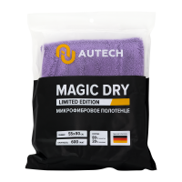 AuTech Микрофибровое полотенце для сушки авто (фиолетовое) Magic Dry 55x80 см 600гр/м2 Au-249p